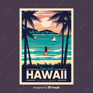 retro-promotional-poster-of-hawaii-template_23-2148303567